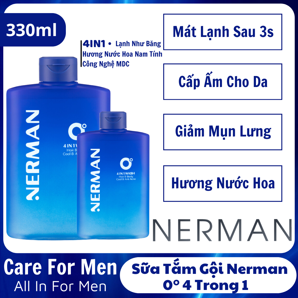 Sữa Tắm Gội Toàn Thân Nerman 4 Trong 1 - Làm Lạnh Sâu Trong 3s - Hương ...