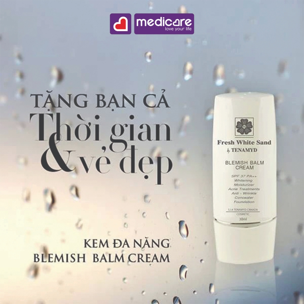 Kem nền TENAMYD fresh white sand ultra perfection 6 in 1 30ml