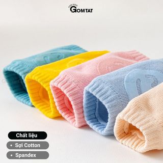 Tất bảo vệ đầu gối cho trẻ tập bò GOMTAT, vớ bảo vệ gối không trầy xước, chống trượt ngã - YIQ-H005