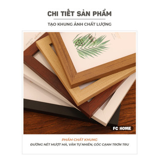 Khung ảnh để bàn bằng gỗ , mặt kính TẶNG KÈM CHÂN CHỐNG size 12x17 cm, 14.5x19.6 cm