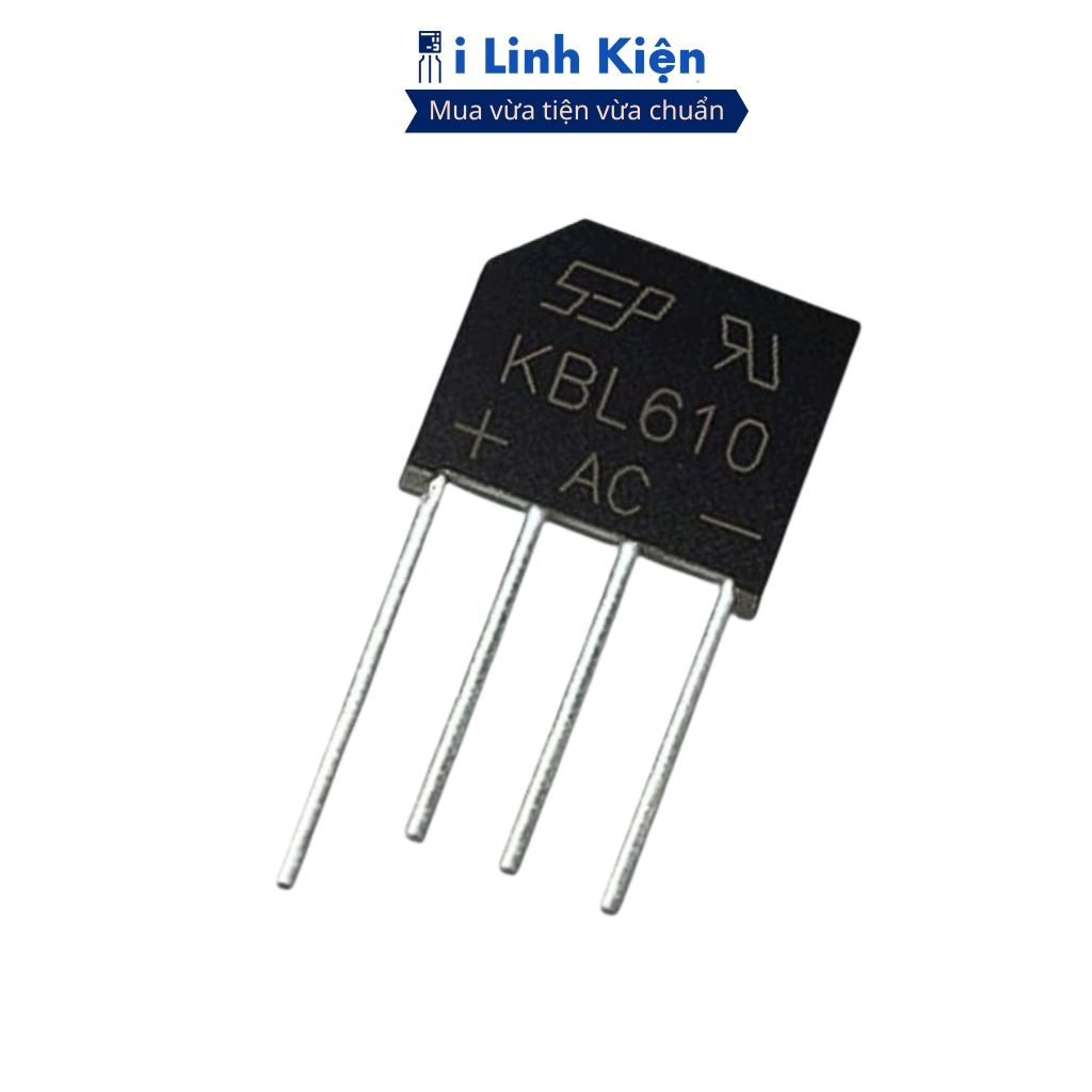 KBL610 Diode cầu 6A 1000V DIP-4 chính hãng ILinhkien