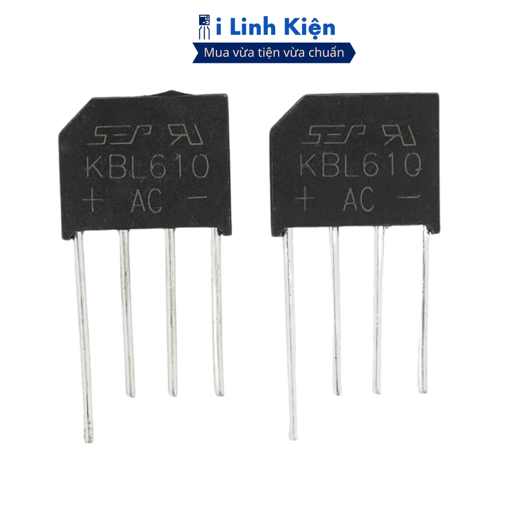 KBL610 Diode cầu 6A 1000V DIP-4 chính hãng ILinhkien