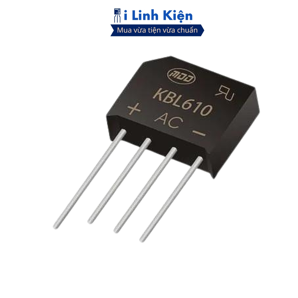 KBL610 Diode cầu 6A 1000V DIP-4 chính hãng ILinhkien