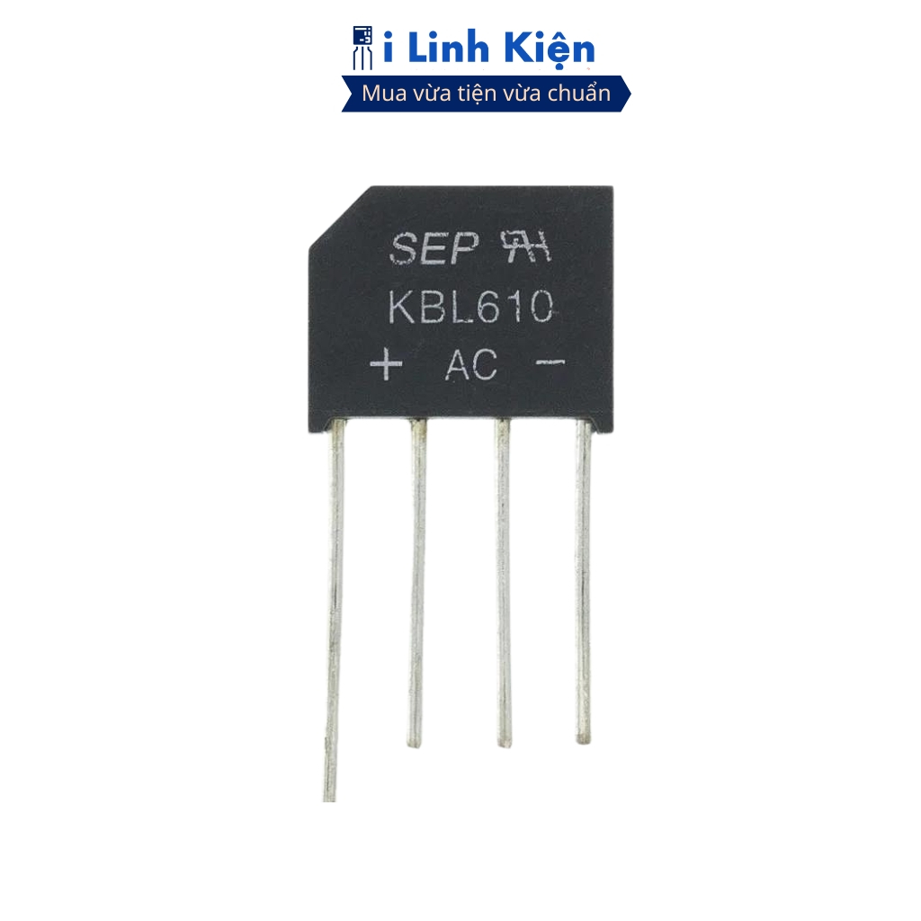 KBL610 Diode cầu 6A 1000V DIP-4 chính hãng ILinhkien