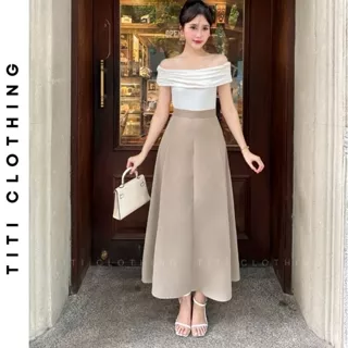 Chân váy nàng thơ OLIVE 8 mảnh, chân váy xòe dáng chữ A lả lướt chất vải Hàn Quốc mềm mịn thoáng mát, tôn dáng