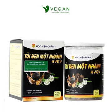 Tỏi đen một nhánh (Tỏi cô đơn) HVQY hộp 200g - Học Viện Quân y