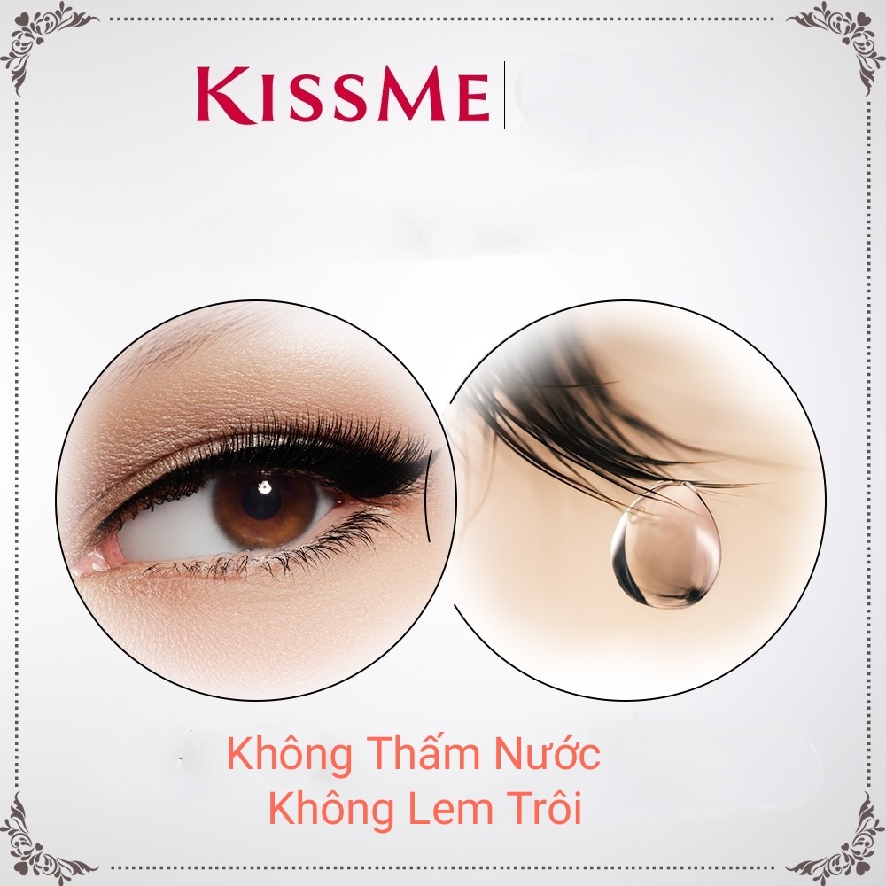 Mascara Kissme Heroine Make Màng Film Chống Trôi, Làm Tơi Và Dày Rậm Làn Mi Mỏng 4.5g