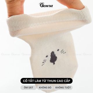 Tất trẻ em hình gấu chống trượt ngã GOMTAT, vớ đệm silicon chống trơn cho bé tập đi - YIQ-BC001