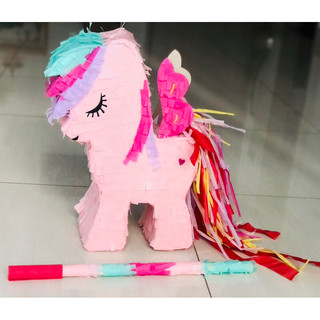[TẶNG GẬY ĐẬP] Pinata Sinh Nhật Pony Dễ Thương – Trang Trí & Trò Chơi Đập Kẹo Cho Bé Trai Bé Gái