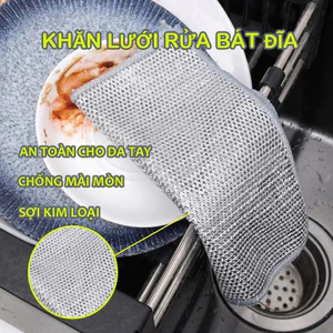 RỬA CHÉN INOX CAO CẤP, CHÀ XOONG NỒI HIỆU QUẢ, Không Xước Bề Mặt, Làm Sạch Dầu Mỡ Nhanh Chóng, Tiện Dụng