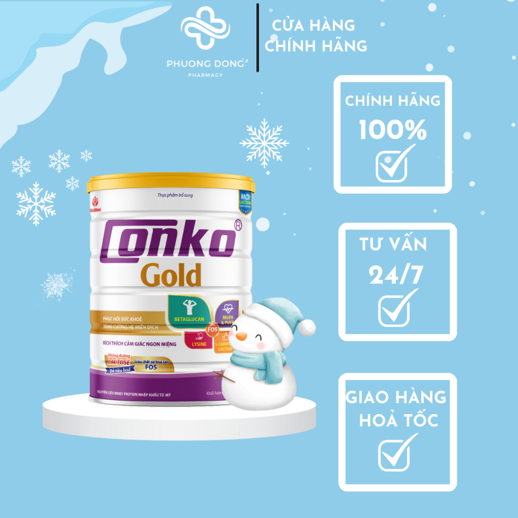 [CHÍNH HÃNG] SỮA DINH DƯỠNG CHO BỆNH NHÂN SAU PHẪU THUẬT CONKO 800G ...