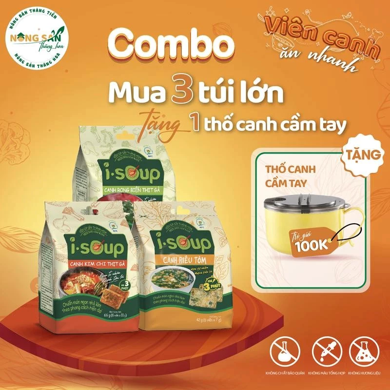 Canh Ăn Liền I Soup | Canh Lười | Viên Súp Sấy Thăng Hoa 14 Vị Bán Chạy I SOUP 3 Phút Có Ngay Tô Can