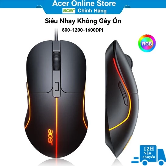 Hình ảnh Chuột có dây Gaming Im lặng Acer