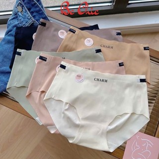 Quần lót nữ đúc su cạp chun chống tụt in chữ CHARM - quần chip nữ mỏng nhẹ không lộ viền Q 2375 BC_CHIC