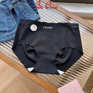 Quần lót nữ đúc su cạp chun chống tụt in chữ CHARM - quần chip nữ mỏng nhẹ không lộ viền Q 2375 BC_CHIC