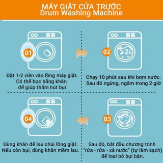 HỘP 12 VIÊN TẨY VỆ SINH LỒNG MÁY GIẶT