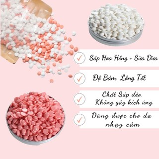 [TẶNG CHÉN] Hũ 500g dòng sáp wax lông nóng sữa dừa cao cấp lấy sạch tận gốc lyihome, sáp wax dẻo