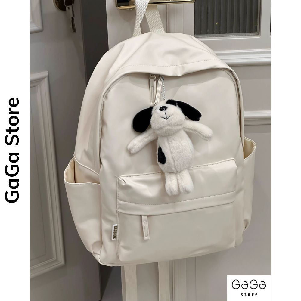 Balo đi học chất liệu da PU nhiều ngăn ulzzang chống nước thời trang phong cách basic hàn quôc B728 gagastore