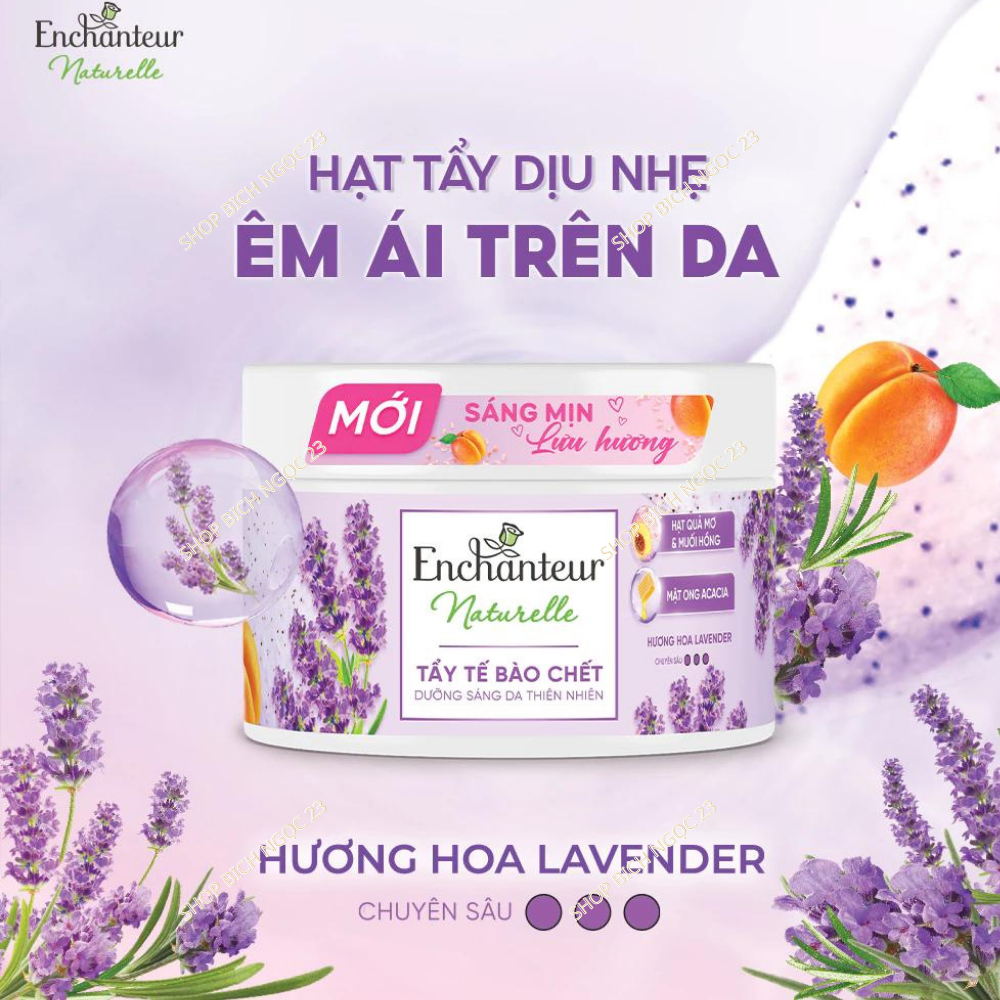 Tẩy tế bào chết thiên nhiên dưỡng sáng da Enchanteur Naturelle 250g(MẪU MỚI)