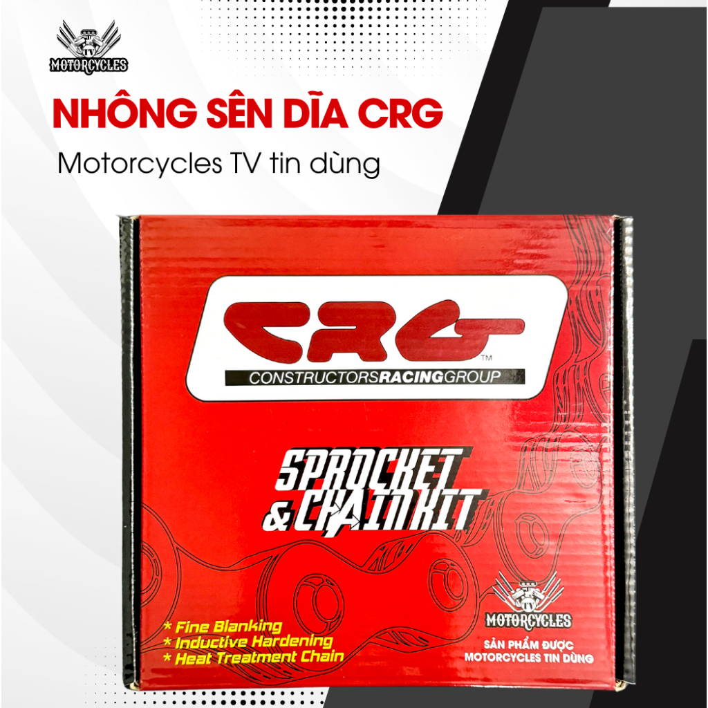 BỘ NHÔNG SÊN DĨA CRG LÀM TỪ THÉP C45 ĐỘ CỨNG CAO WAVE/DREAM/SIRIUS/FI/FU-  𝐌𝐎𝐓𝐎𝐑𝐂𝐘𝐂𝐋𝐄𝐒 𝐓𝐕 tin dùng