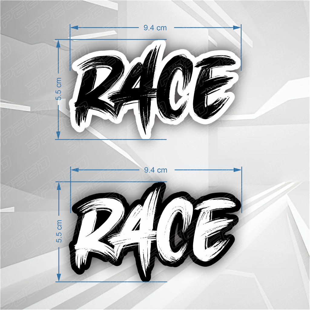 Tem Dán Xe Máy Team Viet Nam, Race, Chữ Race, TAFU Decal Trang Trí Xe, Sticker Dán Xe
