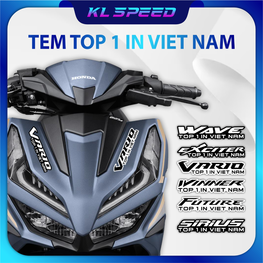 Tem decal Dán Xe Máy TOP 1 IN VIET NAM | Decal Trang Trí, Sticker Dán Xe chống thấm