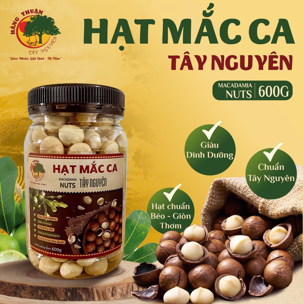 Hạt Mắc Ca Tây Nguyên [nguyên vỏ và tách vỏ]