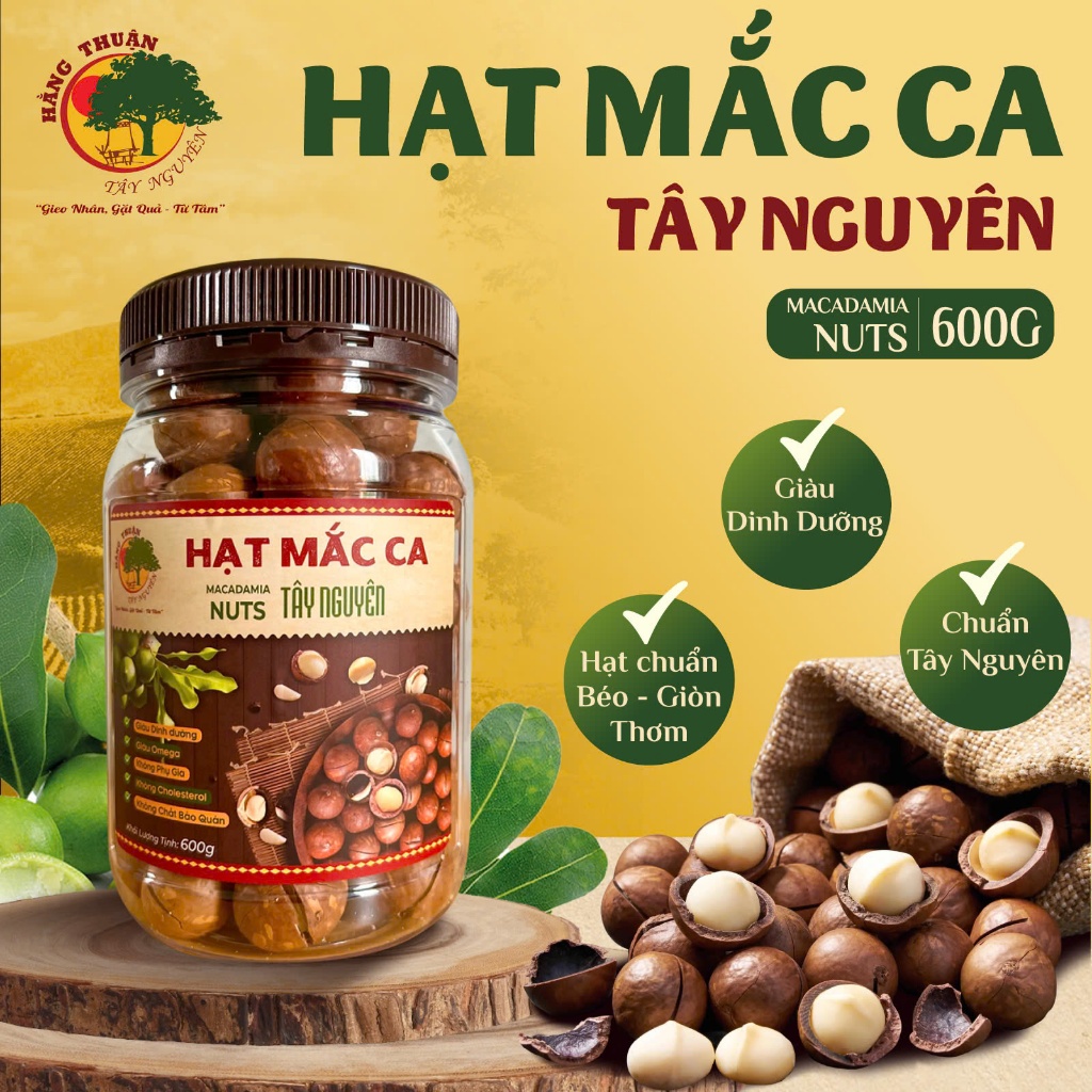 Hạt Mắc Ca Tây Nguyên [nguyên vỏ và tách vỏ]