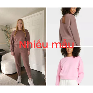 16 >Bộ nỉ nữ,bộ nỉ bigsize áo cổ tròn quần jogger trẻ trung, vải cotton mịn hàng của all in motion