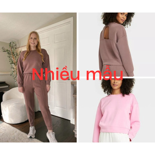16 >Bộ nỉ nữ,bộ nỉ bigsize áo cổ tròn quần jogger trẻ trung, vải cotton mịn hàng của all in motion