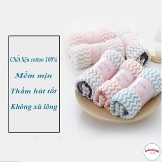 [SIÊU RẺ] Combo 5 Khăn Mặt Hàn Quốc kẻ,siêu mềm mịn, thấm hút tốt , mềm mịn