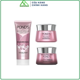 Bộ sản phẩm dưỡng sáng da Pond's Bright Miracle dùng cho ngày và đêm