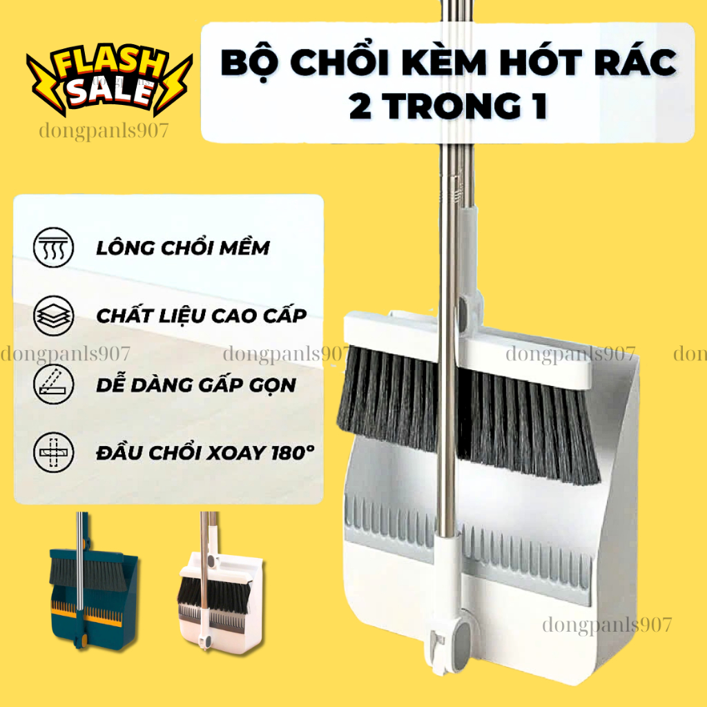 Combo Chổi Quét Nhà Và Ki Hốt Rác Đa Năng An Toàn Tiện Dụng | Shopee ...