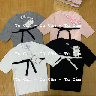 ÁO HOẠ TIẾT NƠ TINASHE TÍ NGOAN (NEWTAG)