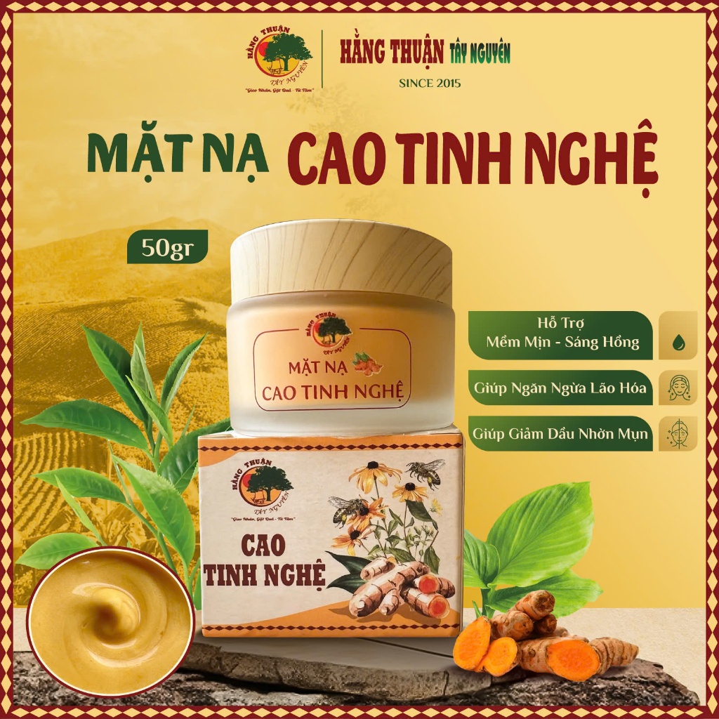 Mặt Nạ Cao Tinh Nghệ Hằng Thuận Tây Nguyên (size 50g - 125g)