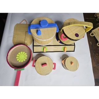 (Mới nhất) Bộ nấu ăn làm bằng trúc, bộ nấu ăn steam
