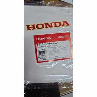 Tem honda đỏ bạc đen nền trong suốt 85mm dán cánh bửng vision vs 110 ( giá 1 cái )