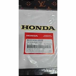 Tem honda đỏ bạc đen nền trong suốt 85mm dán cánh bửng vision vs 110 ( giá 1 cái )