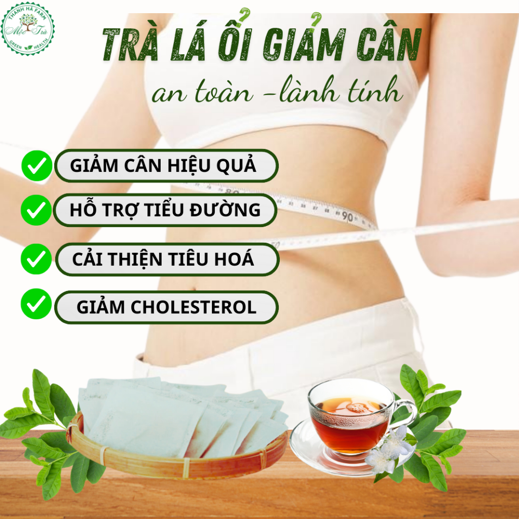 Trà Lá Ổi Combo 90 Túi Lọc Mix Thảo Mộc Hỗ Trợ Giảm Cân, Thanh Lọc Cơ Thể, Hỗ Trợ Tiểu Đường