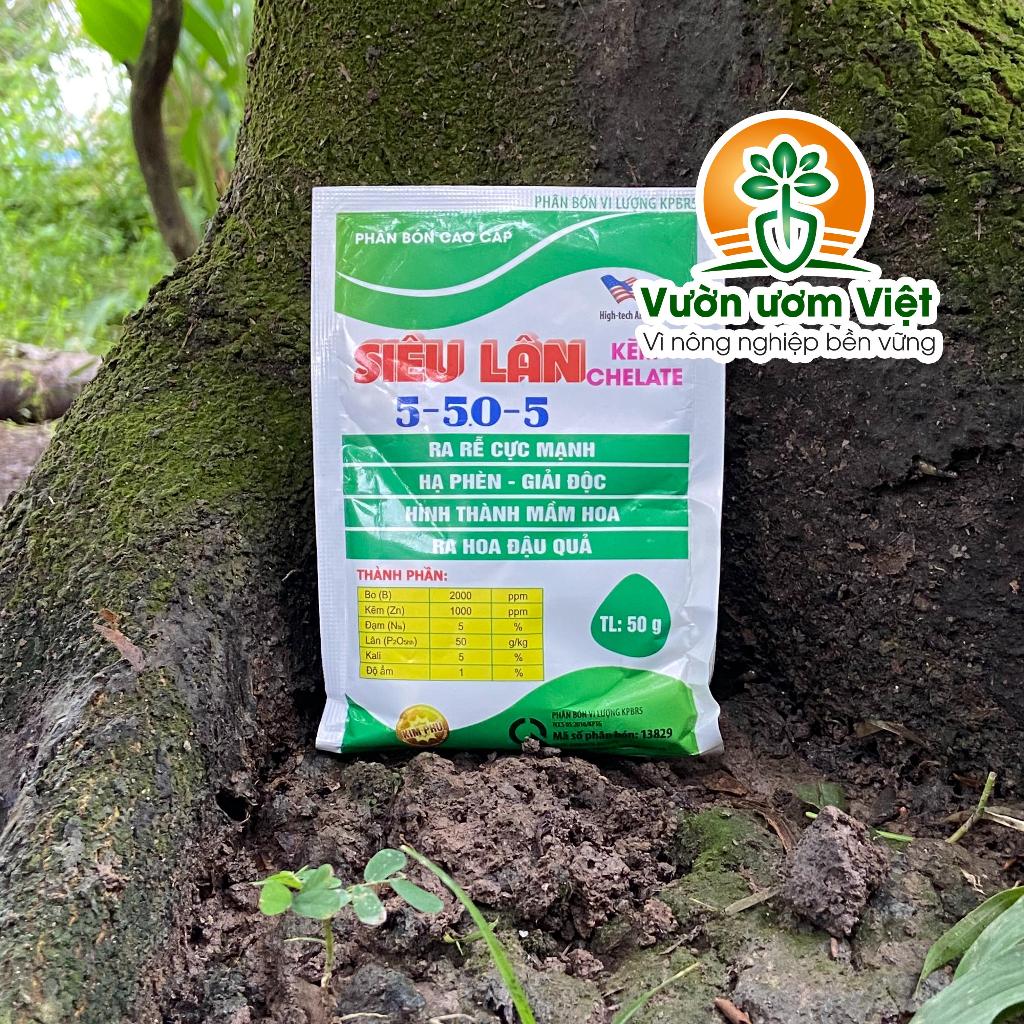 Phân bón SIÊU LÂN KẼM bổ sung chelate, kích thích ra hoa, ra rễ cực mạnh, bổ sung vi lượng - 50gr