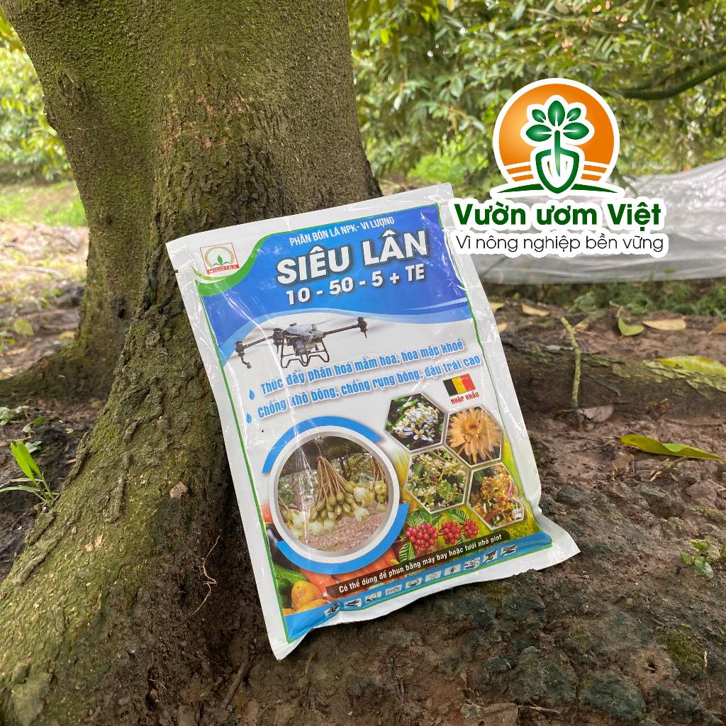 SIÊU LÂN 10-50-5+TE chuyên tạo mầm hoa, ra hoa cực mạnh, phát rễ nhiều, tưới phun đều được - 250gr