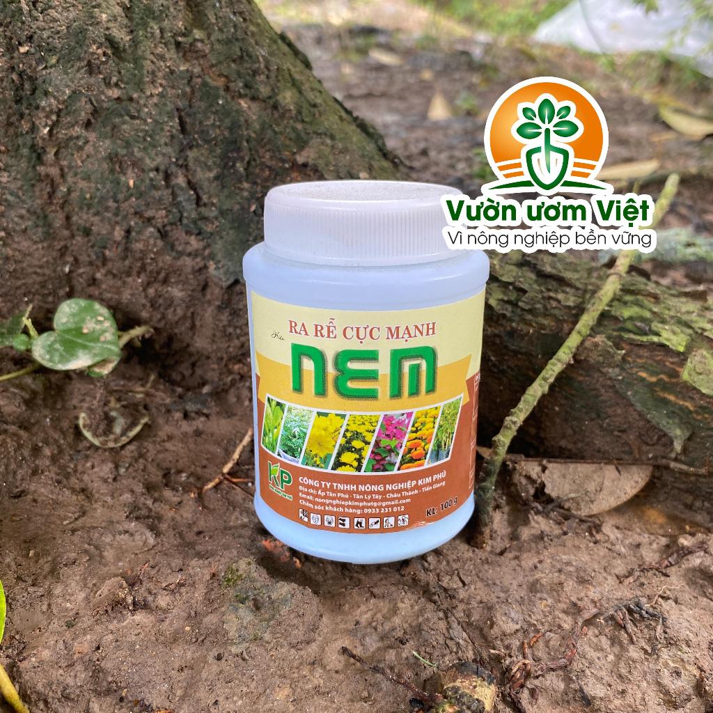 Phân bón kích rễ NEM siêu kích rễ dưỡng lá cho rau màu, cây ăn trái, cây kiểng - 100gr