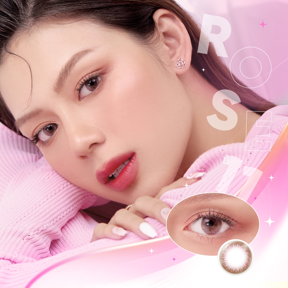 Ảnh Beauty Lens DOLL EYES Rose 11 nâu hồng 1