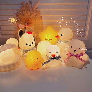 Đèn Ngủ LED Gà Con Mini Không Dây Decor Phòng Siêu Dễ Thương, Nhân Vật Hoạt Hình Phát Sáng LABY HOME