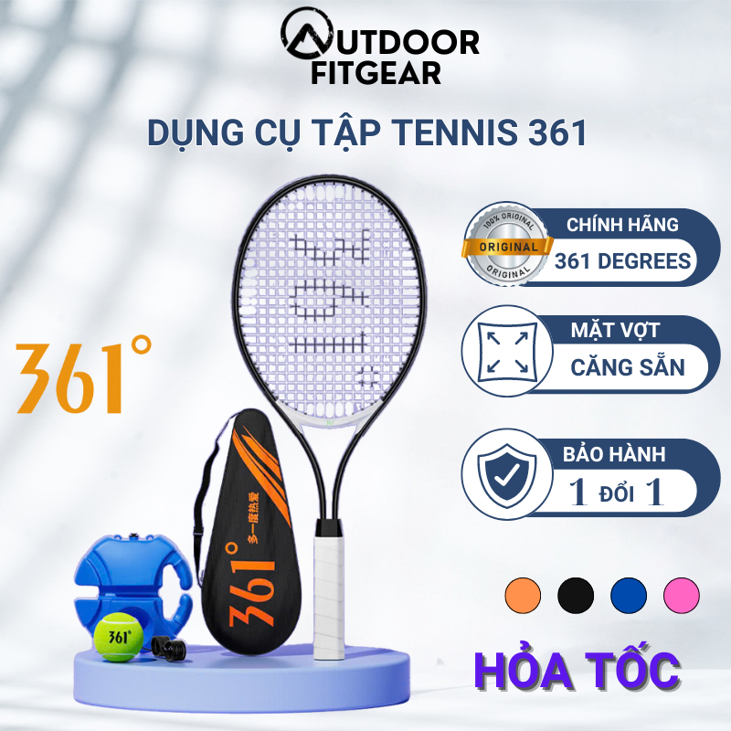 Bộ Vợt Tennis 361 Kèm Dụng Cụ Tập Tennis Tại Nhà Có Bóng Dây Đàn Hồi Đế ...