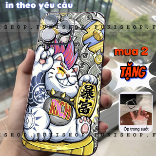 Miếng dán Skin Mặt lưng Mèo Rich FULL VIỀN Dành Cho 15 pro max 14 pro max 13 pro max 12 pro max 11 pro max - Fukishop