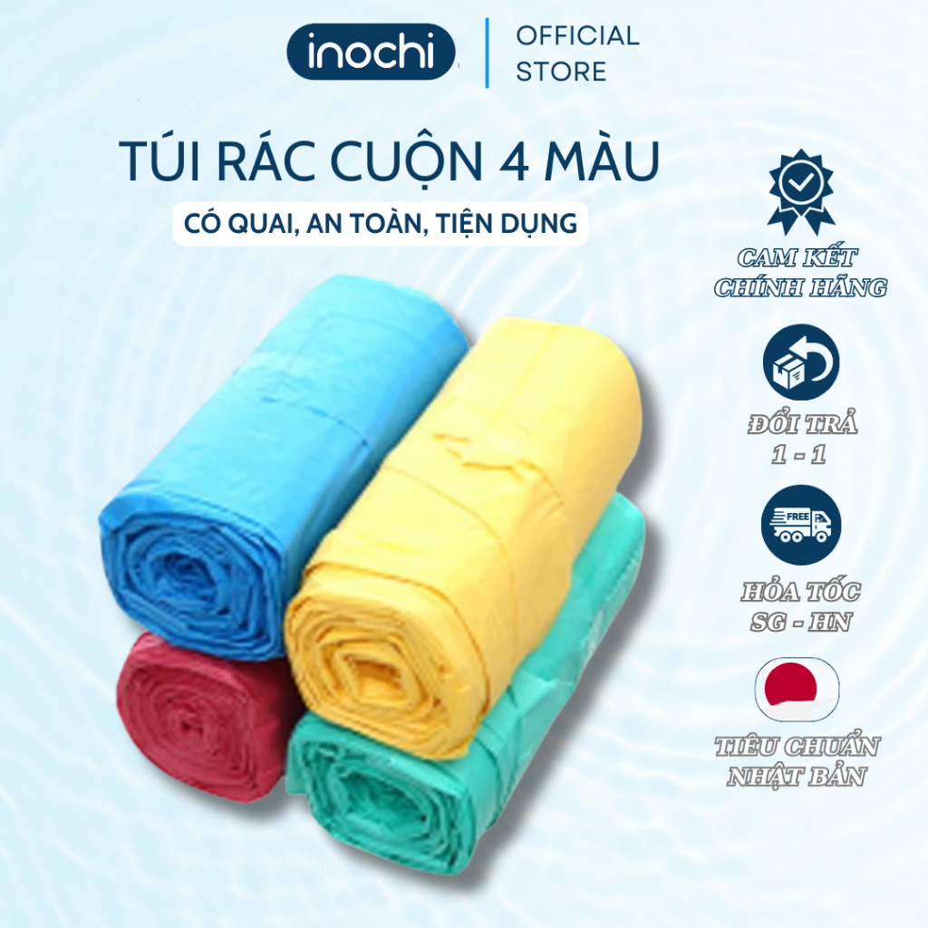 Túi rác inochi 4 cuộn có màu tiện dụng Soji sạch sẽ khử mùi | Shopee ...