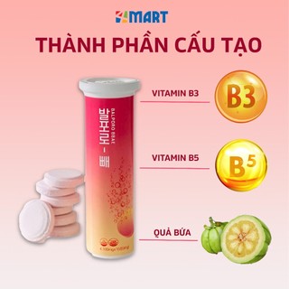 Viên sủi uống hỗ trợ giảm cân hiệu quả chính hãng Balporo BBae Hàn Quốc 1 hộp 3 lọ 10 viên.