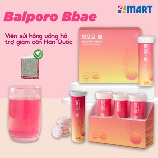 Viên sủi uống hỗ trợ giảm cân hiệu quả chính hãng Balporo BBae Hàn Quốc 1 hộp 3 lọ 10 viên.