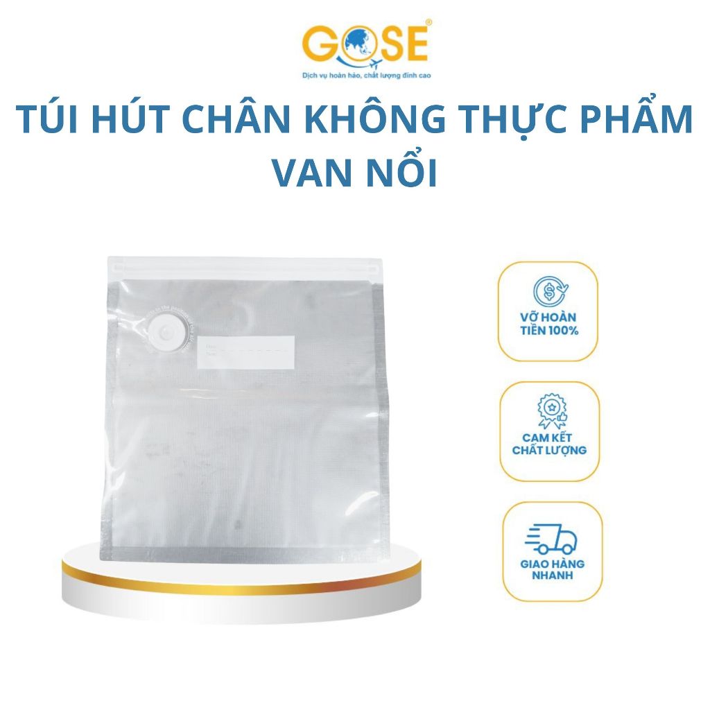 Ảnh Túi hút chân không thực phẩm van nổi khóa zip bảo quản thực phẩm lâu hơn tươi hơn an toàn 1